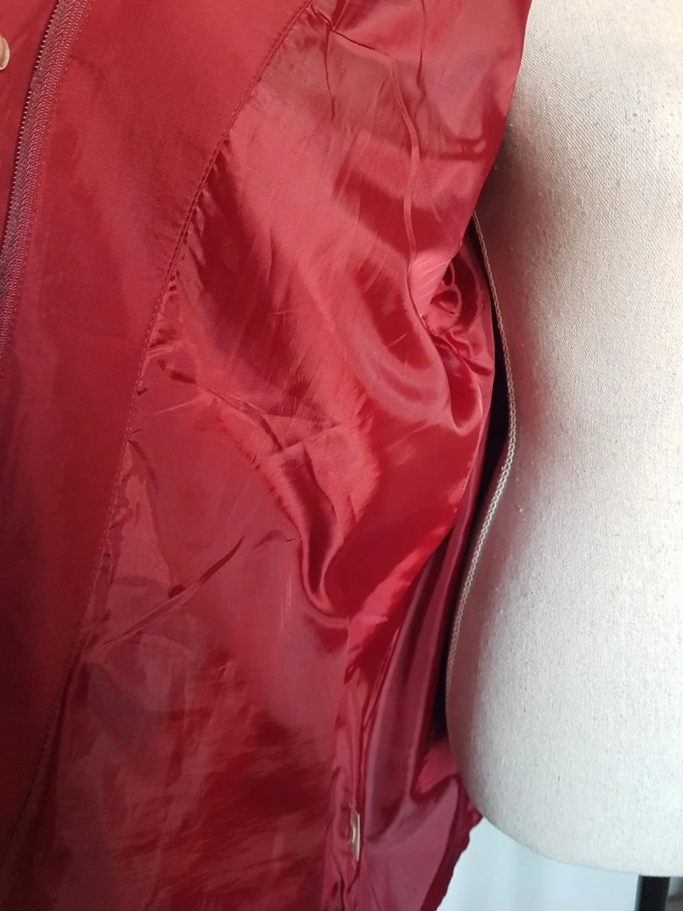 ♀Veste mi-saison / Manteau ligero rojo Saturno (T. 44/48) – photo 4